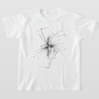 T-shirt 108 Noir et Blanc Art Tribal Tatouage Abstrait