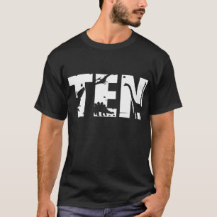T-shirt 10 Anniversaire Garçon Dinosaur T Rex Cadeau 10e
