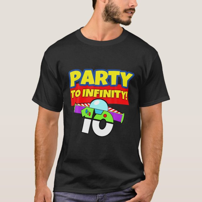T-shirt 10 Ans 10E Jeu À Anniversaire Infinity Bo (Devant)