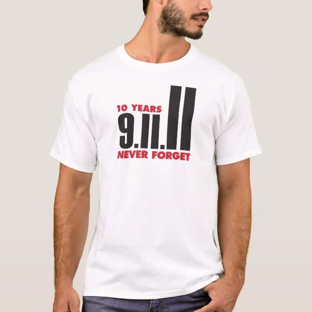 T-shirt 10 ans anniversaire chemise du 11 septembre (Devant)