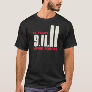 T-shirt 10 ans anniversaire chemise du 11 septembre