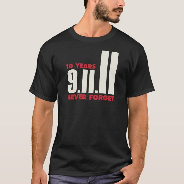 T-shirt 10 ans anniversaire chemise du 11 septembre (Devant)