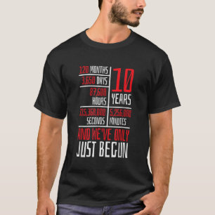T-shirt 10 ans Anniversaire Couple Son ou Lui Cadeau Maria
