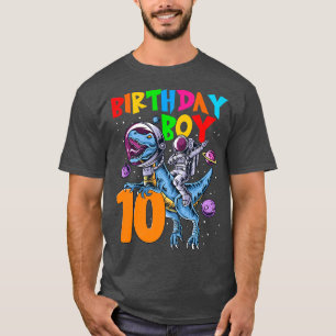 T-shirt 10 ans Anniversaire Garçon astronaute équitation 1