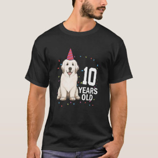 T-shirt 10 ans Anniversaire Grande Pyrénées Chien 10e Par