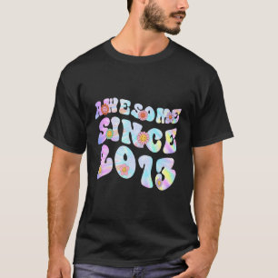 T-shirt 10 ans Awesome depuis 2013 Tie Dye Flowers 10t