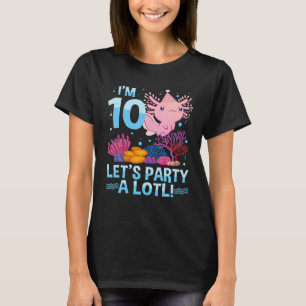 T-shirt 10 Ans Axolotl Lover 10E Anniversaire Cadeaux Garç