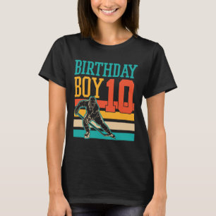 T-shirt 10 ans de hockey sur glace Thème 10ème anniversair
