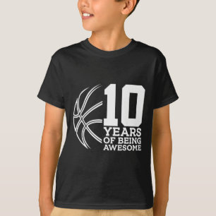 T-SHIRT 10 ANS D'ÊTRE UN BASKETBALL IMPRENABLE 10E ANNIVER