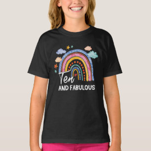 T-shirt 10 ans Dix et fabuleux 10e anniversaire arc-en-cie