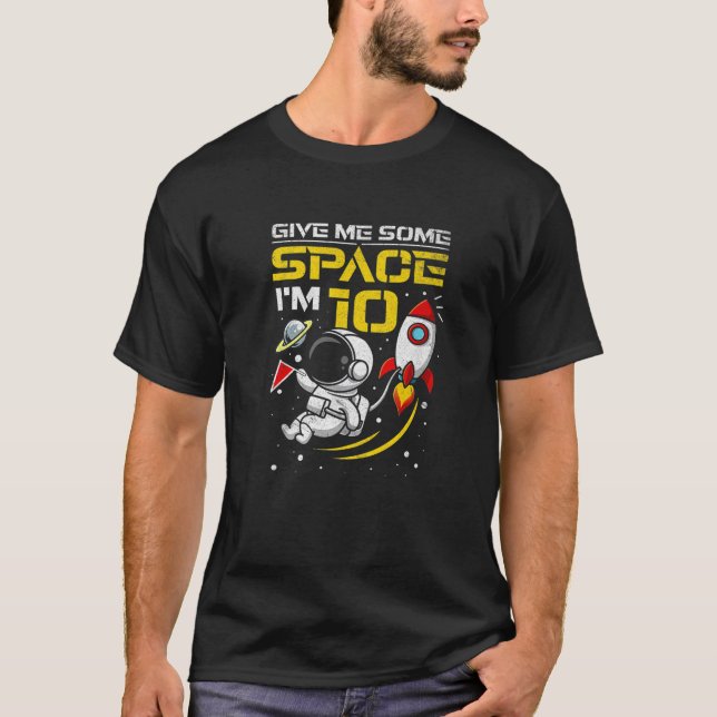 T-shirt 10 Ans Espace Extra 10E Anniversaire Garçon Astron (Devant)