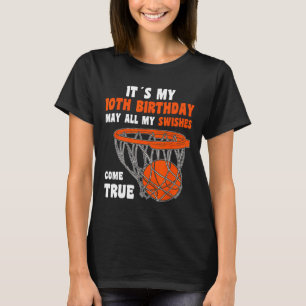 T-shirt 10 ans Joyeux 10e anniversaire Basketball 10e Bi