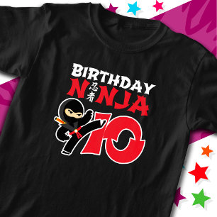 T-shirt 10 ans Karate Ninja Party Enfants 10e anniversaire