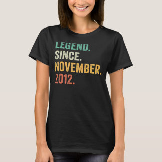 T-shirt 10 Ans Légende depuis novembre 2012 10e Birt