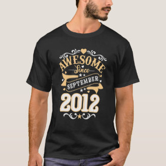 T-shirt 10 ans Vieux Septembre 2012 10e anniversaire