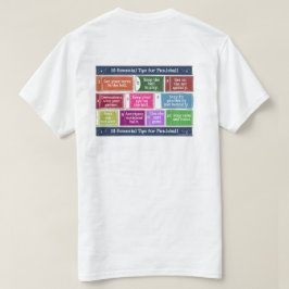 T-shirt 10 bouts essentiels pour Pickleball