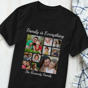 T-shirt 10 Collage Photo Famille Est Tout Nom de Famille