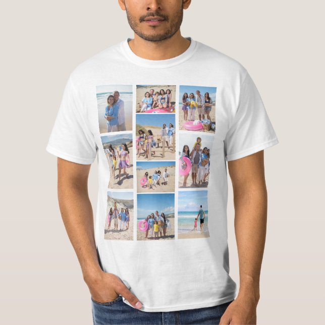 T-shirt 10 Collage photo personnalisé (Devant)
