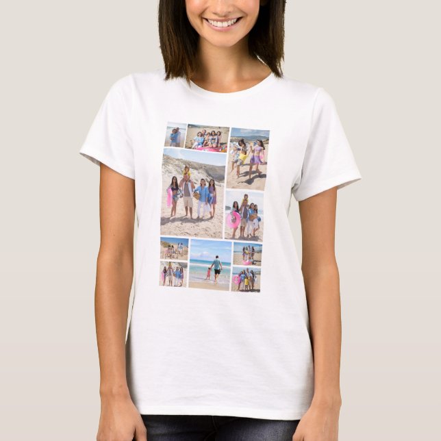 T-shirt 10 Collage photo personnalisé (Devant)