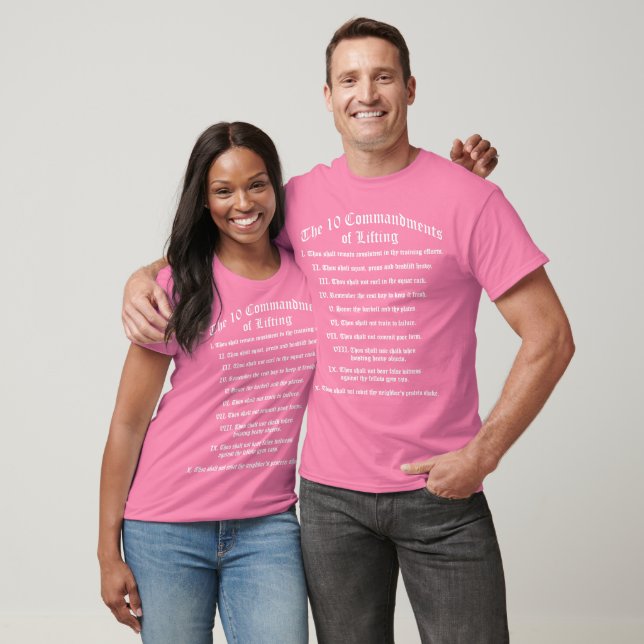 T-shirt 10 Commandements de levage (Unisexe)