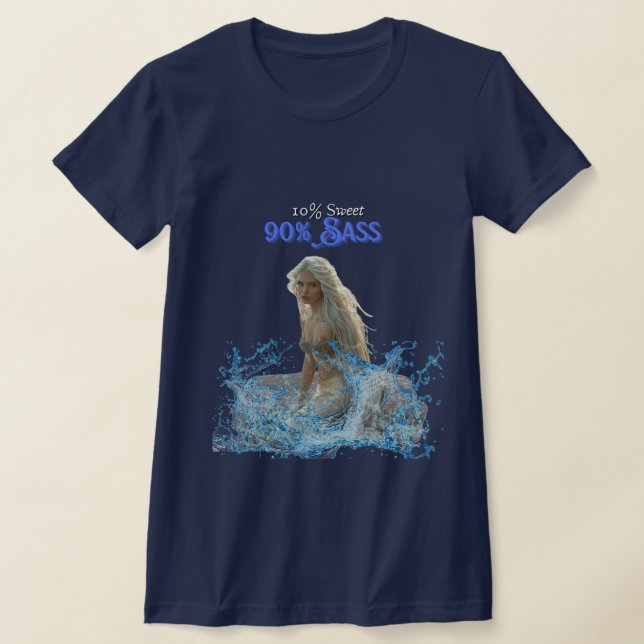 T-shirt 10% de sucre / 90% de sass (Poser)