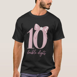 T-shirt 10 Doubles Chiffres 10ème Anniversaire Coquette 10