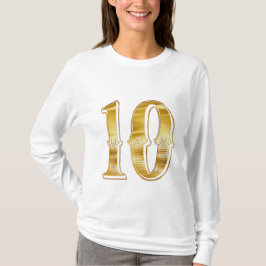t-shirt 10 imprimé