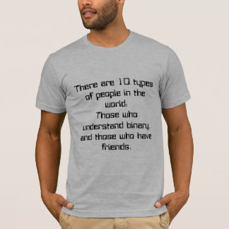 T-shirt 10 types de personnes