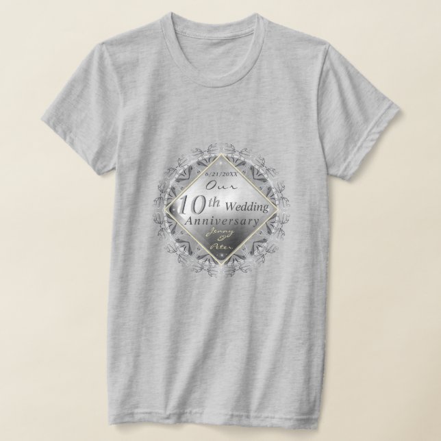 T-shirt 10e, 11, 20, 25e, 70e anniversaire de Mari (Poser)