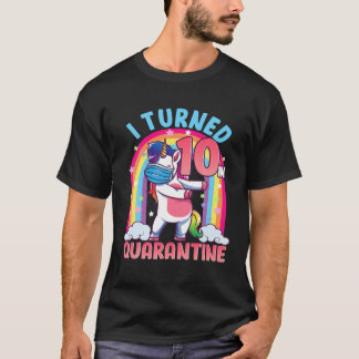 T-shirt 10E Anniversaire 10 Anniversaire Flossing Unicorn