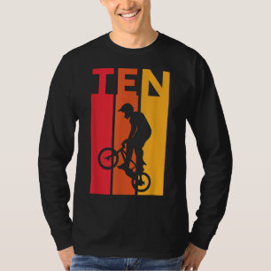 T-shirt 10e anniversaire 10 ans enfants Bmx vélo Lover B-d