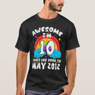T-shirt 10e anniversaire 10 ans stupéfiant depuis mai 2012