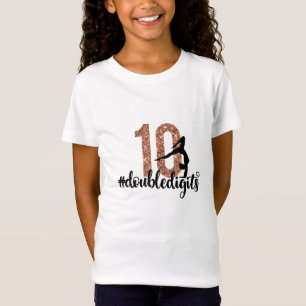 T-Shirt 10e anniversaire Cadeau double chiffres filles Gym