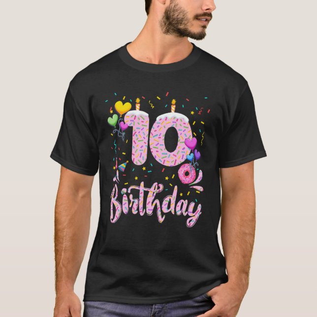 T-shirt 10E Anniversaire Cadeau Fille 10 Ans Anniversaire  (Devant)