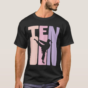 T-shirt 10e anniversaire Cadeau Karate Retro Taekwondo Mar