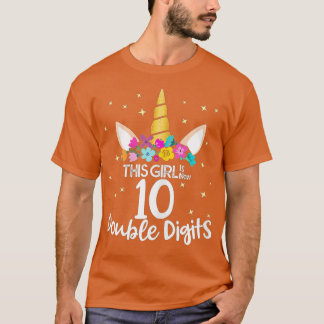 T-shirt 10e anniversaire Cadeaux Cette fille est maintenan