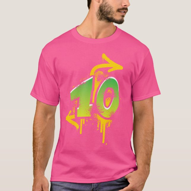 T-shirt 10E Anniversaire Cadeaux Enfants Garçons Filles Gr (Devant)