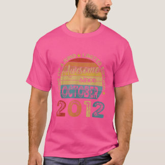 T-shirt 10e Anniversaire Cadeaux stupéfiant depuis Octobre