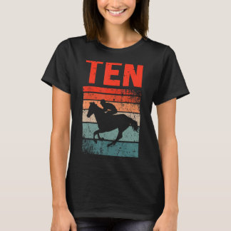 T-shirt 10e Anniversaire Cheval Ventilateur 10 Anniversair