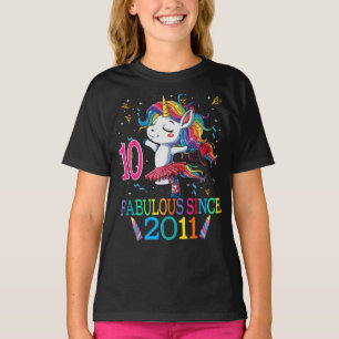 T-shirt 10e anniversaire de l'Unicorn fabuleux depuis 2011
