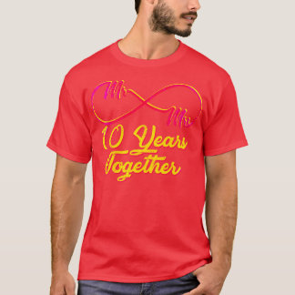 T-shirt 10e anniversaire de Mariage 10 ans de mariage 2