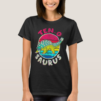 T-shirt 10e anniversaire Dix O Saurus I Ankylosaurus I Fam