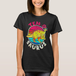 T-shirt 10e anniversaire Dix O Saurus I Parasaurolophus Fa