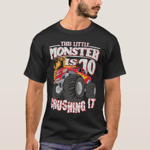T-shirt 10e anniversaire Enfants Ce Petit Camion Monster