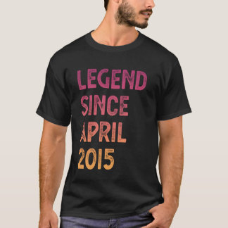 T-shirt 10e anniversaire Garçons Filles Légende depuis avr