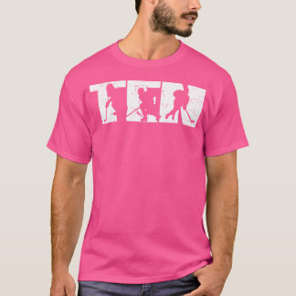 T-shirt 10E Anniversaire Hockey Sur Glace 10 Ans Garçon Fi