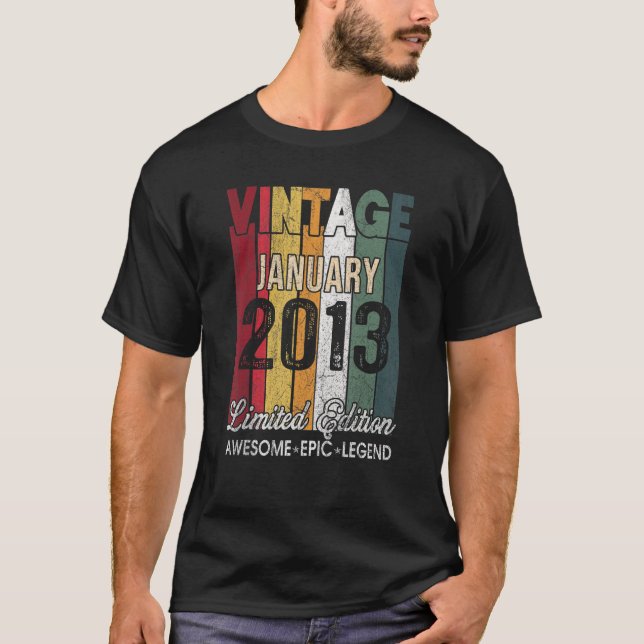 T-shirt 10e anniversaire Janvier 2013 10 ans (Devant)
