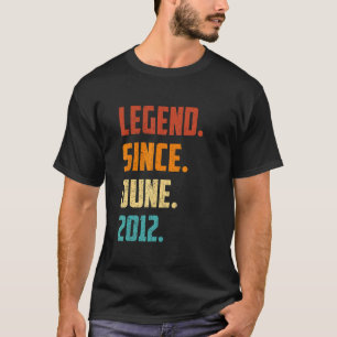 T-shirt 10e anniversaire Légende depuis juin 2012 10 ans