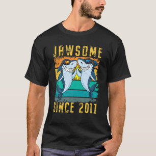 T-shirt 10E Anniversaire Requin 10 Ans Jawsome Depuis 2011