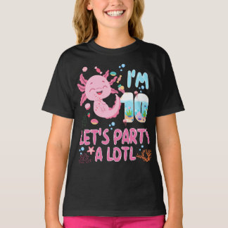 T-shirt 10e Je suis 10 Anniversaire fille Axolotl Lover ca